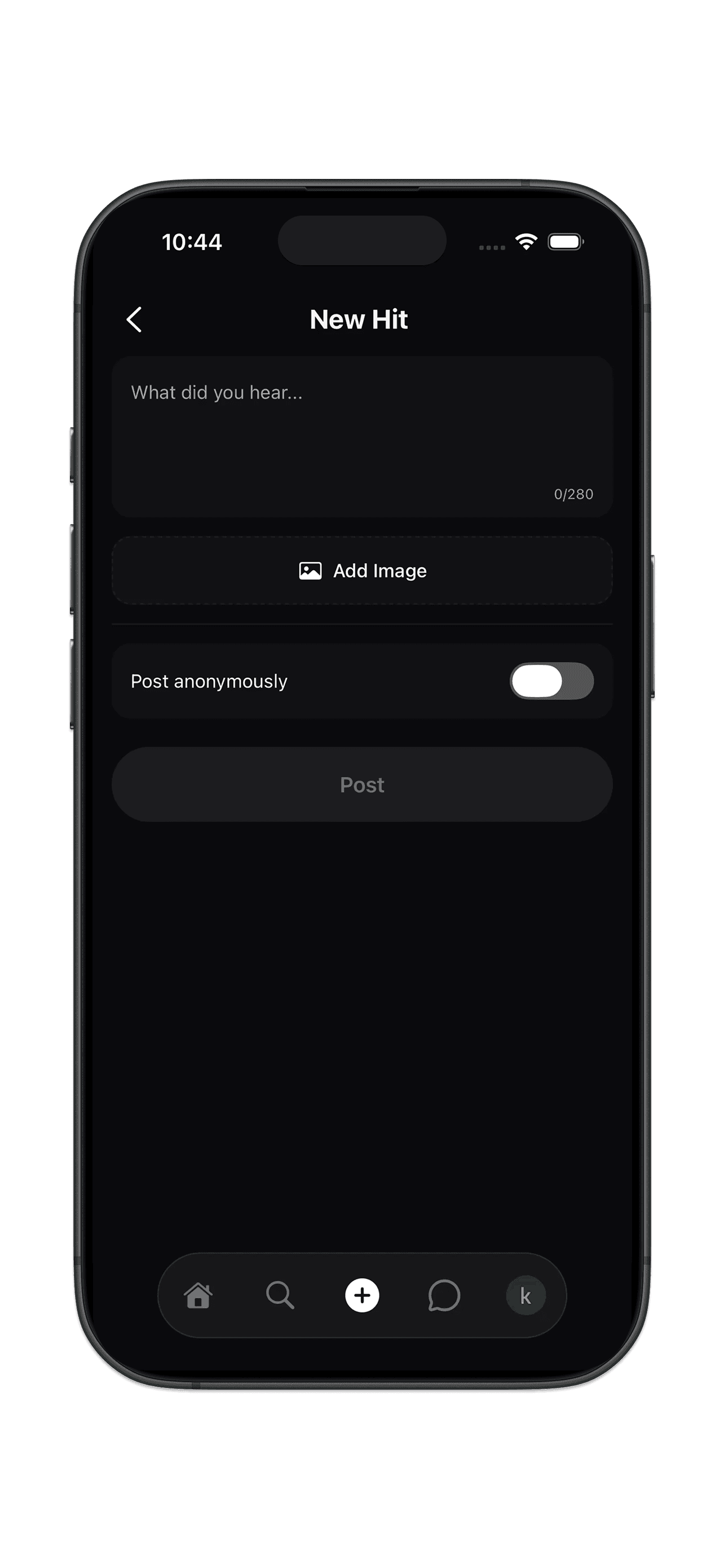 HIT app screen 6-1